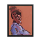 Woman in Headdress Framed poster
