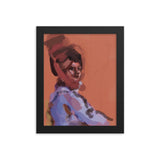 Woman in Headdress Framed poster
