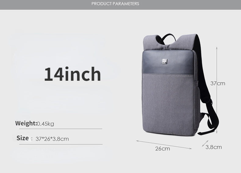 Ultra Slim Minimalist Business Backpack - Sizes 14" & 15”